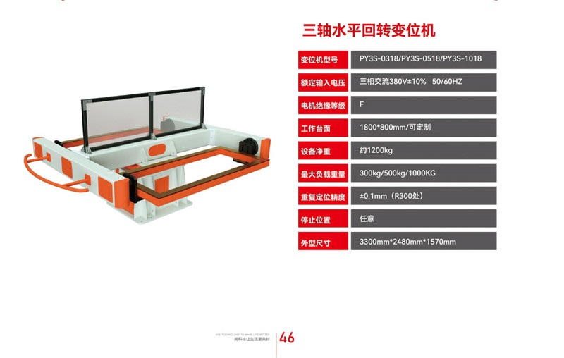 三軸水平回轉(zhuǎn)變位機(jī)